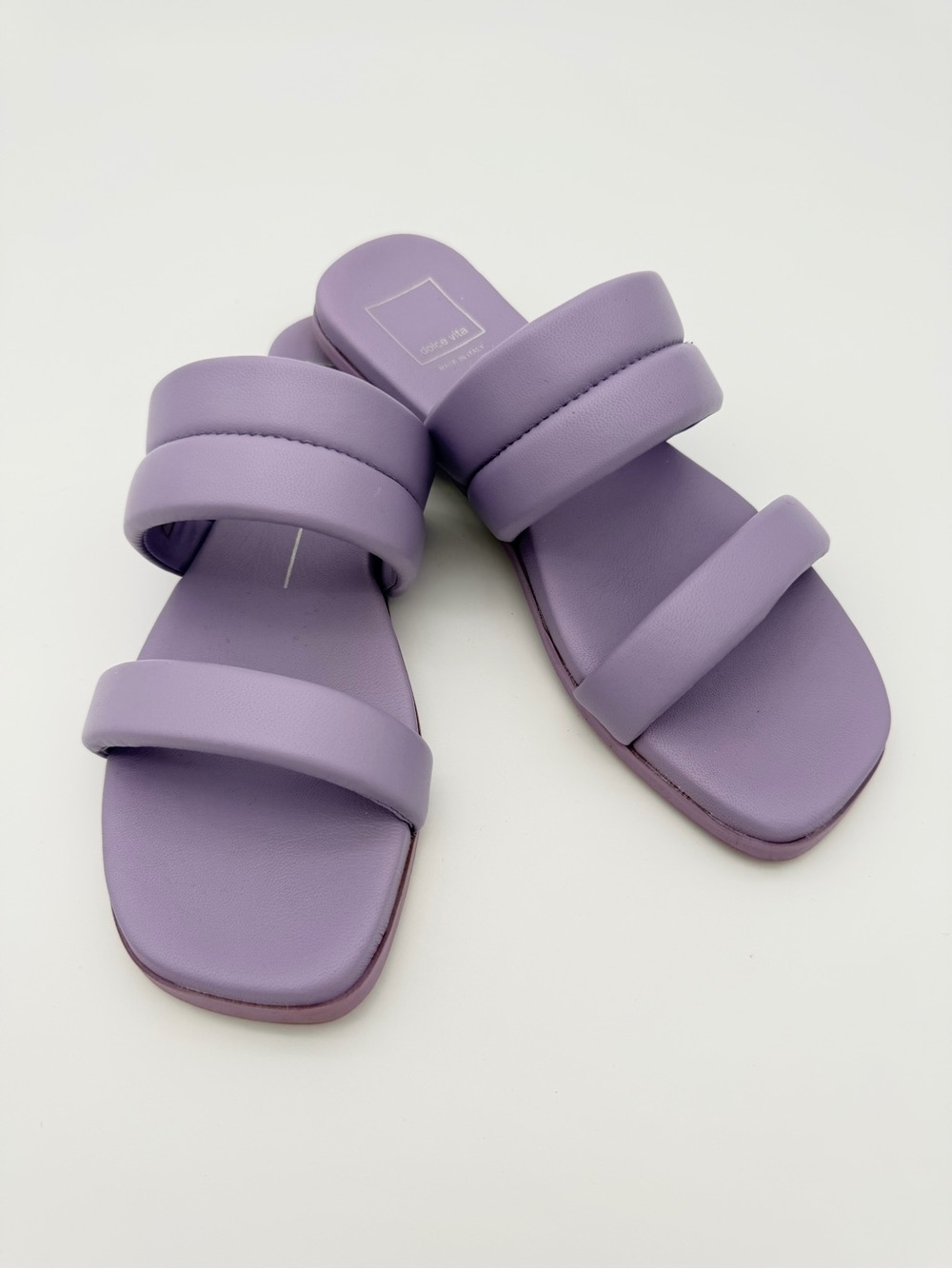 Dolce Vita Lilac Adore Lavender Double-Strap Slide Sandals - Women Sz 7